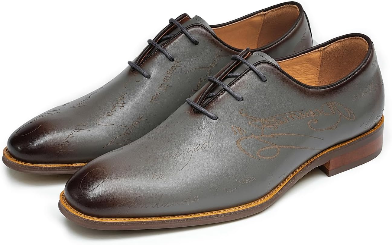 Мужские туфли Santimon Oxfords с простым носком из натуральной кожи - туфли Derby для свадеб, работы, выпускных и смокинга - легкие и удобные, современная мода, серый
Мужские туфли Santimon Oxfords с простым носком из натуральной кожи - туфли Derby для свадеб, работы, выпускных и смокинга - легкие и удобные, современная мода, серый