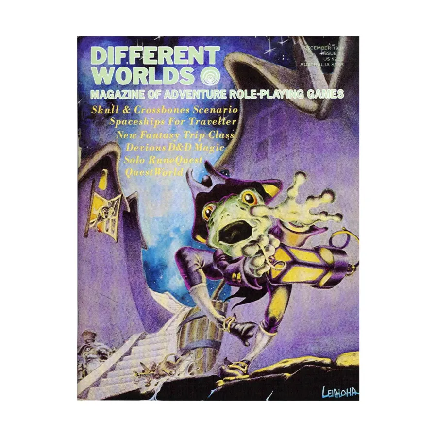 Журнал #17 "Skull & Crossbones Module, Solo RuneQuest Scenario - Ware Hall", Different Worlds Magazine
Журнал #17 "Skull & Crossbones Module, Solo RuneQuest Scenario - Ware Hall", Different Worlds Magazine