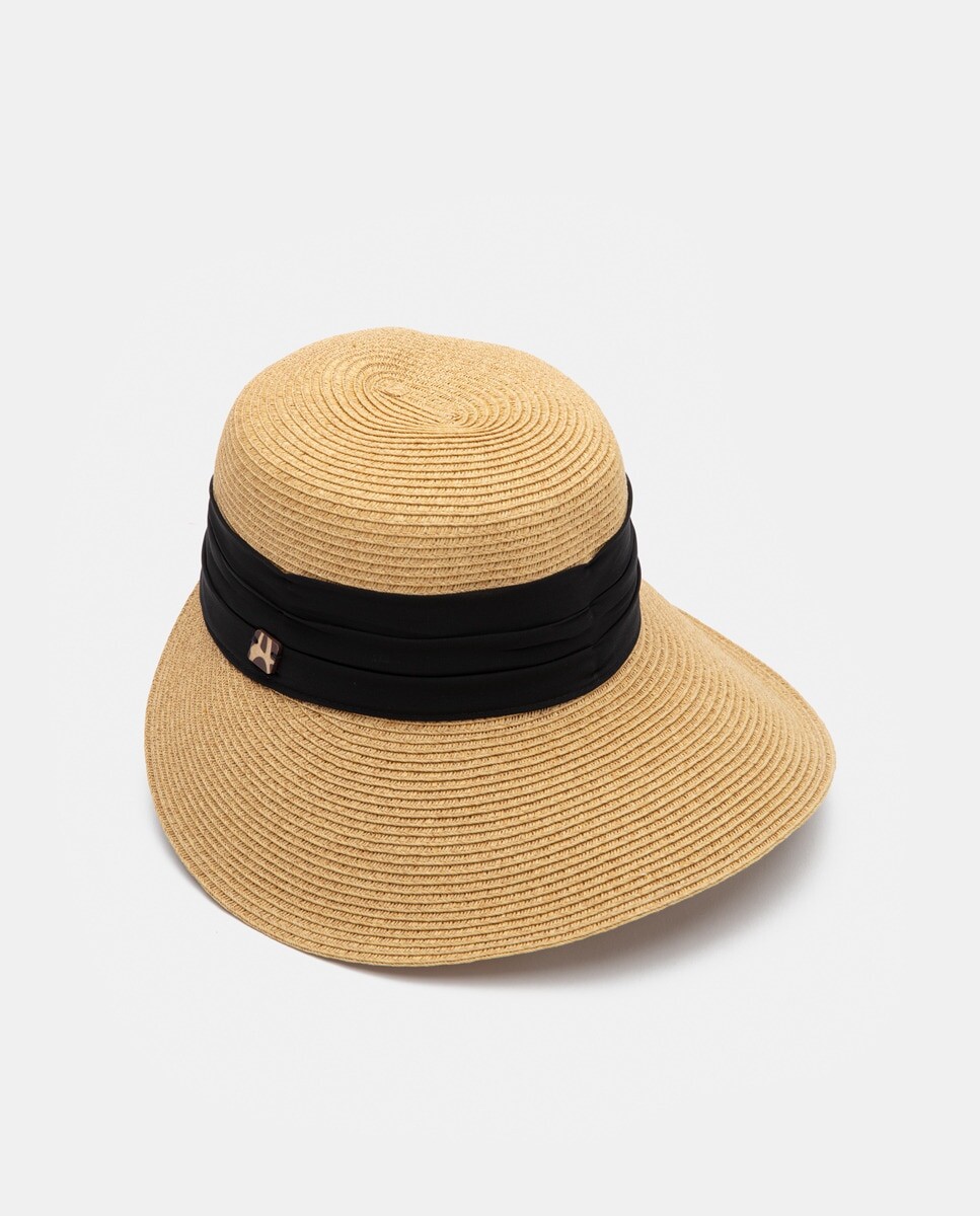 Бежевая шляпа с черной лентой Aranda, бежевый
Бежевая шляпа с черной лентой Aranda, бежевый