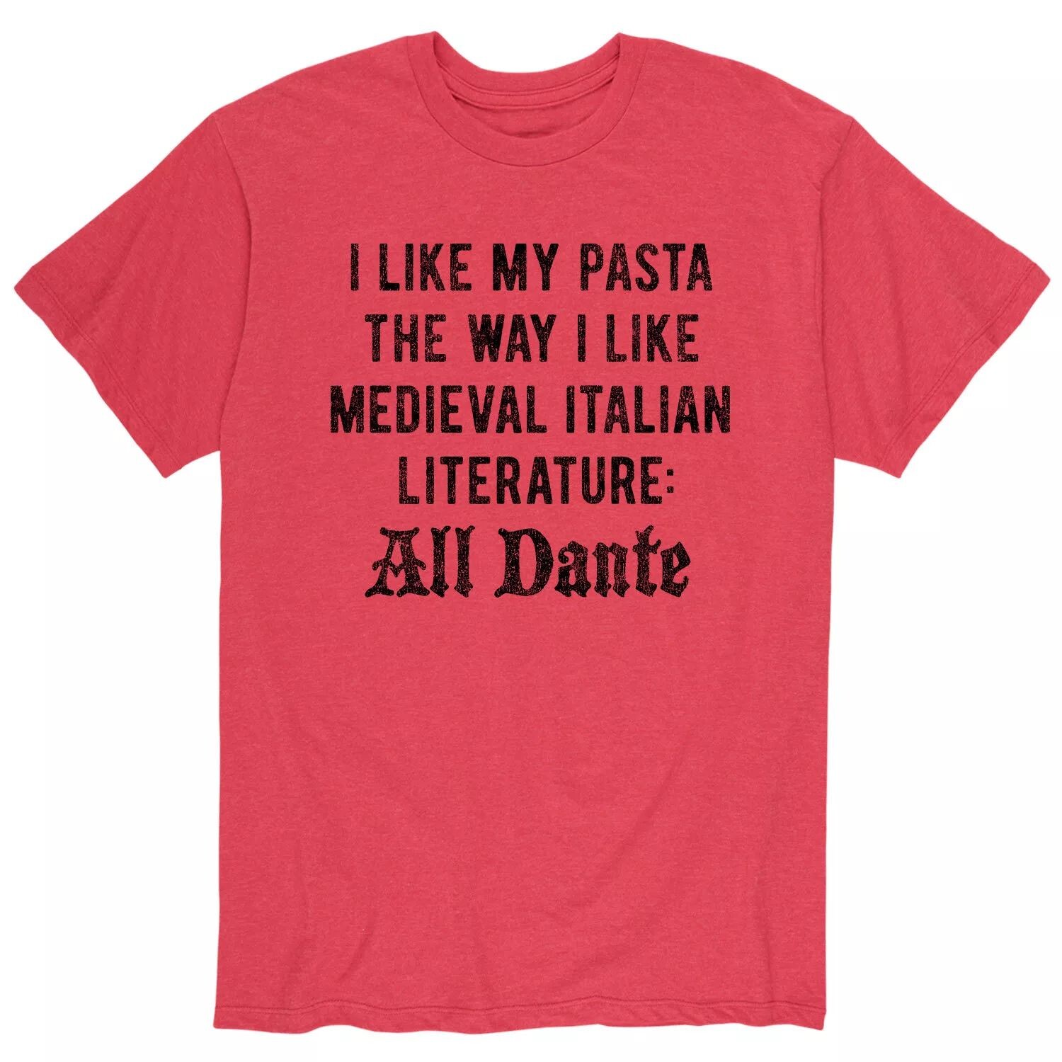 Мужская футболка Pasta All Dante Licensed Character
Мужская футболка Pasta All Dante Licensed Character
