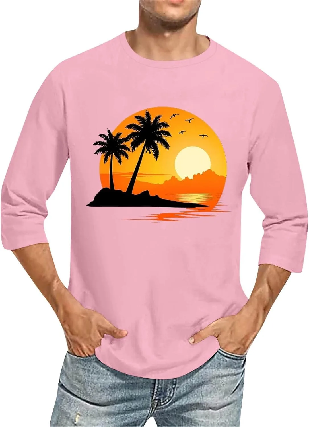 Футболка мужская loose fit с принтом и 3/4 рукавом FQZWONG
Футболка мужская loose fit с принтом и 3/4 рукавом FQZWONG