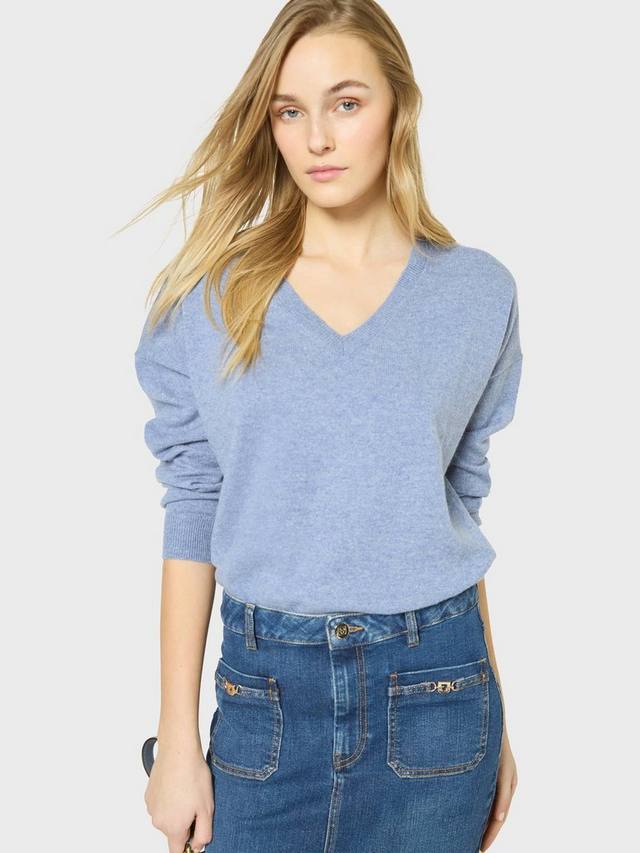 Кашемировый джемпер judith с v-образным вырезом Gerard Darel, синий
Кашемировый джемпер judith с v-образным вырезом Gerard Darel, синий