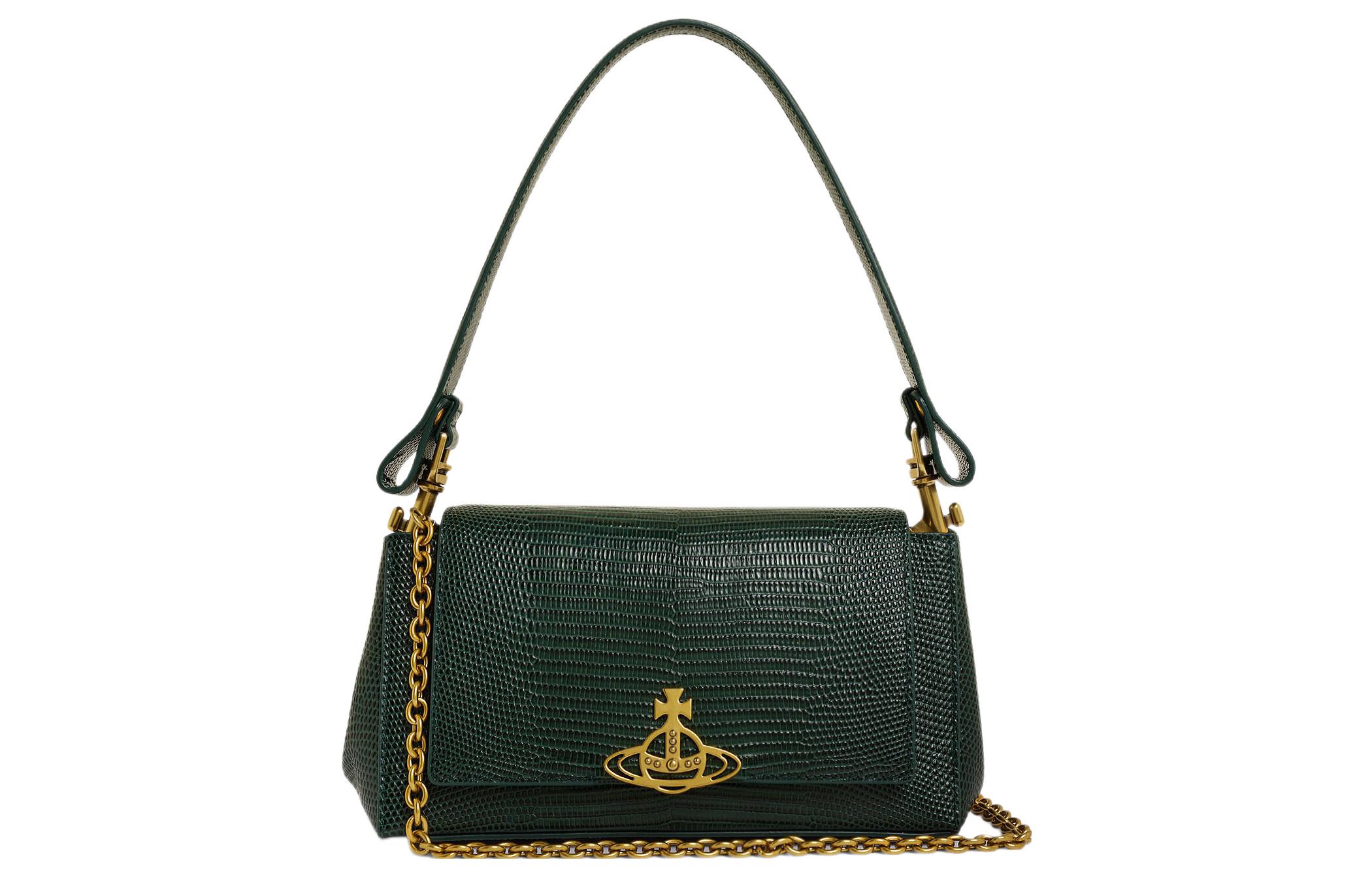 HAZEL Сумка через плечо из телячьей кожи Vivienne Westwood зелёная
HAZEL Сумка через плечо из телячьей кожи Vivienne Westwood зелёная