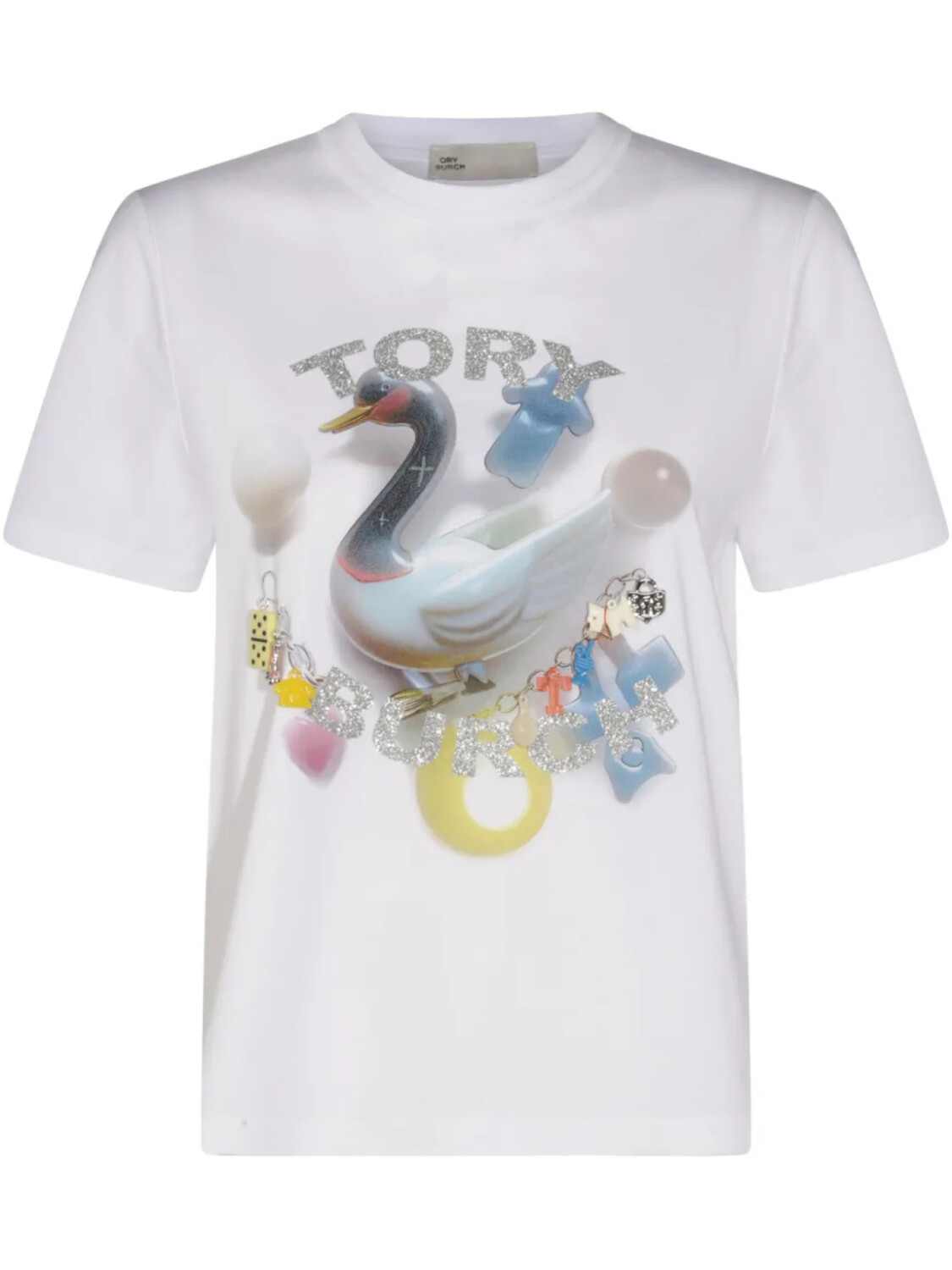 Tory Burch футболка с логотипом, белый
Tory Burch футболка с логотипом, белый