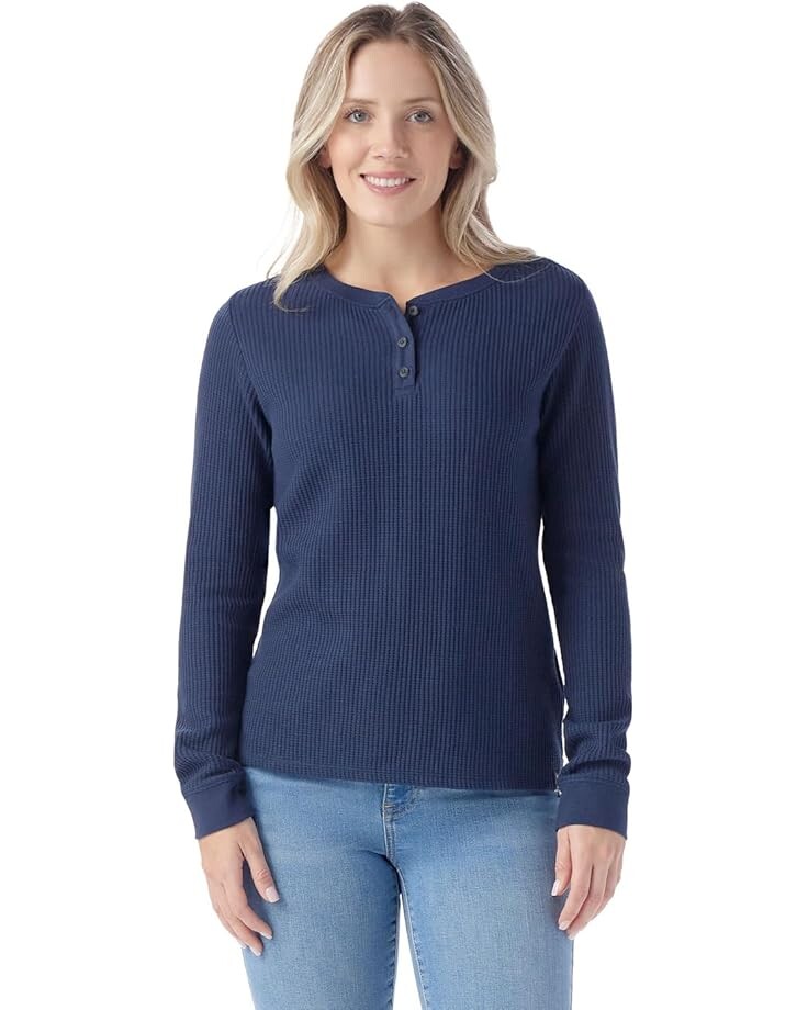 Свитер Smartwool Waffle Long Sleeve Henley, цвет Deep Navy
Свитер Smartwool Waffle Long Sleeve Henley, цвет Deep Navy