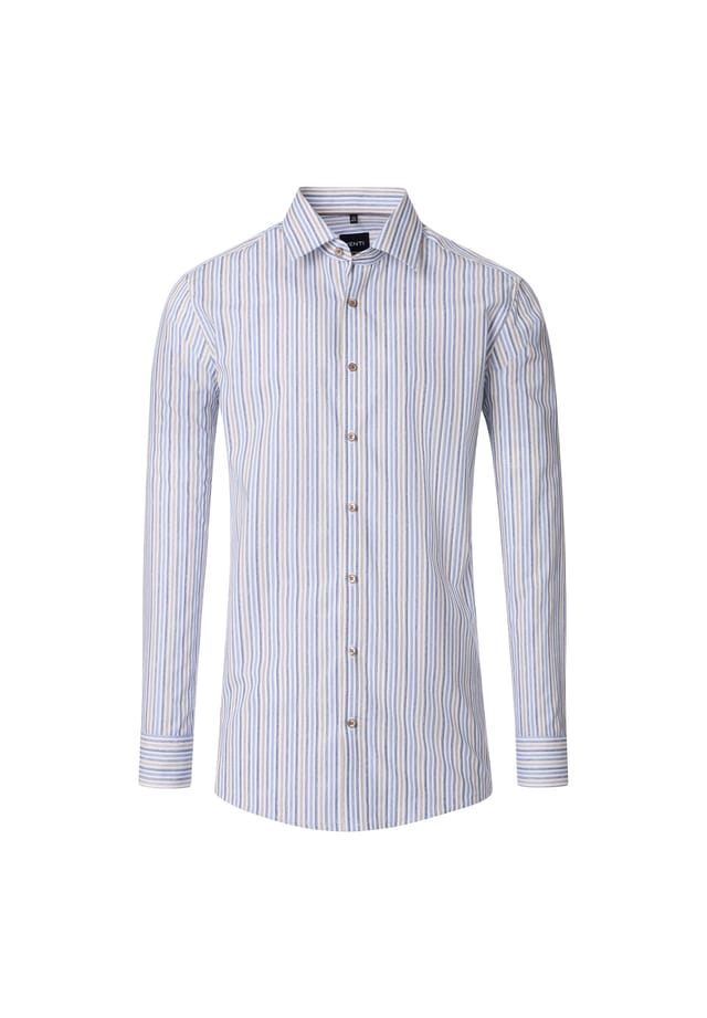 Деловая рубашка в полоску современный крой Venti, серый
Деловая рубашка в полоску современный крой Venti, серый