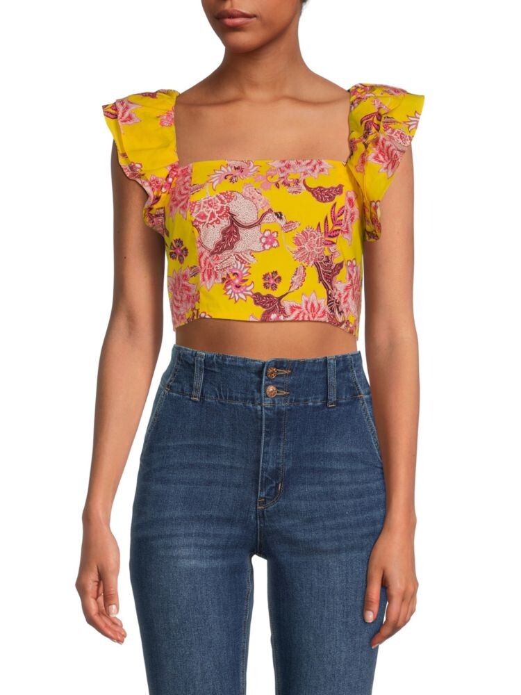 Укороченный топ Darby с оборками на плечах Cara Cara, цвет Nippon Butter
Укороченный топ Darby с оборками на плечах Cara Cara, цвет Nippon Butter