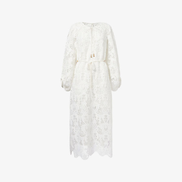 Платье миди Zimmermann Coco кружевное, белый
Платье миди Zimmermann Coco кружевное, белый