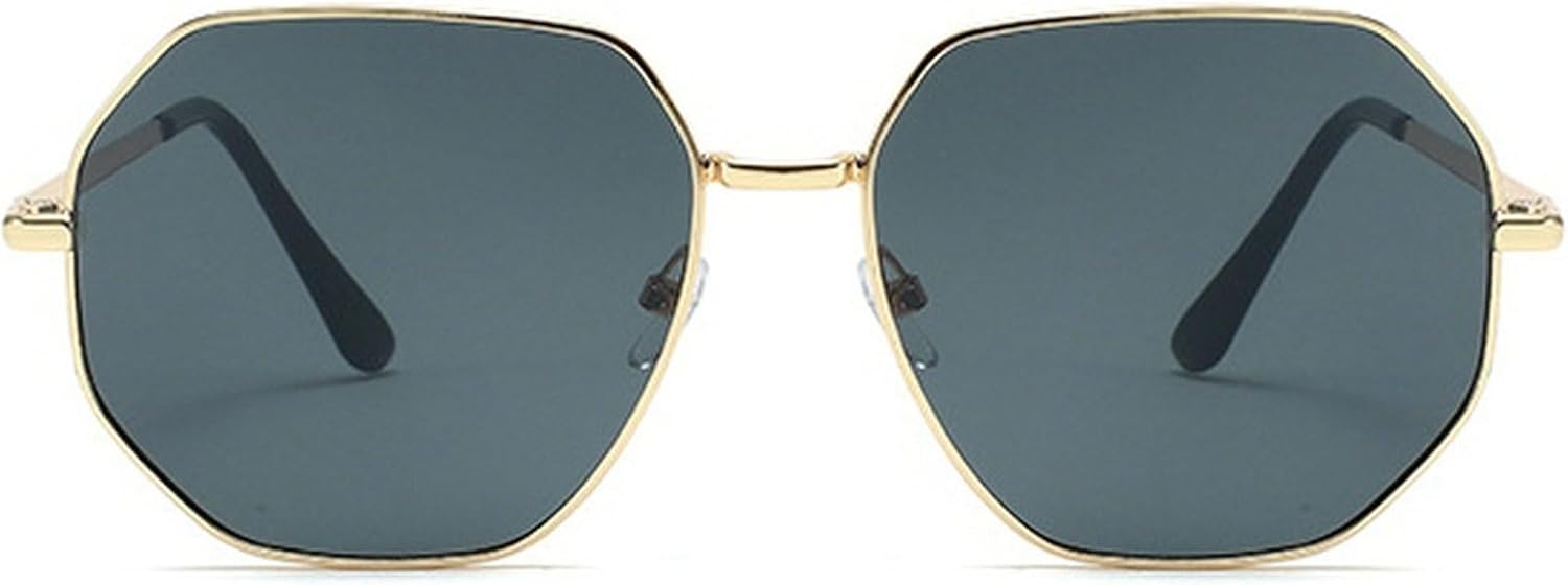 Модные шестиугольные солнцезащитные очки в ретро-стиле с металлической оправой, многоугольные и квадратные, защита UV400, винтажные и стильные очки с защитой UV400 mincl, Gold Black
Модные шестиугольные солнцезащитные очки в ретро-стиле с металлической оправой, многоугольные и квадратные, защита UV400, винтажные и стильные очки с защитой UV400 mincl, Gold Black