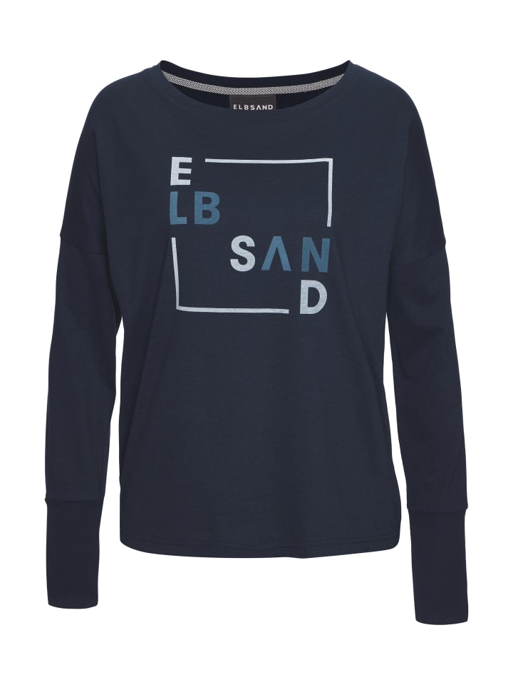 Рубашка с длинными рукавами темно-синего цвета ELBSAND
Рубашка с длинными рукавами темно-синего цвета ELBSAND