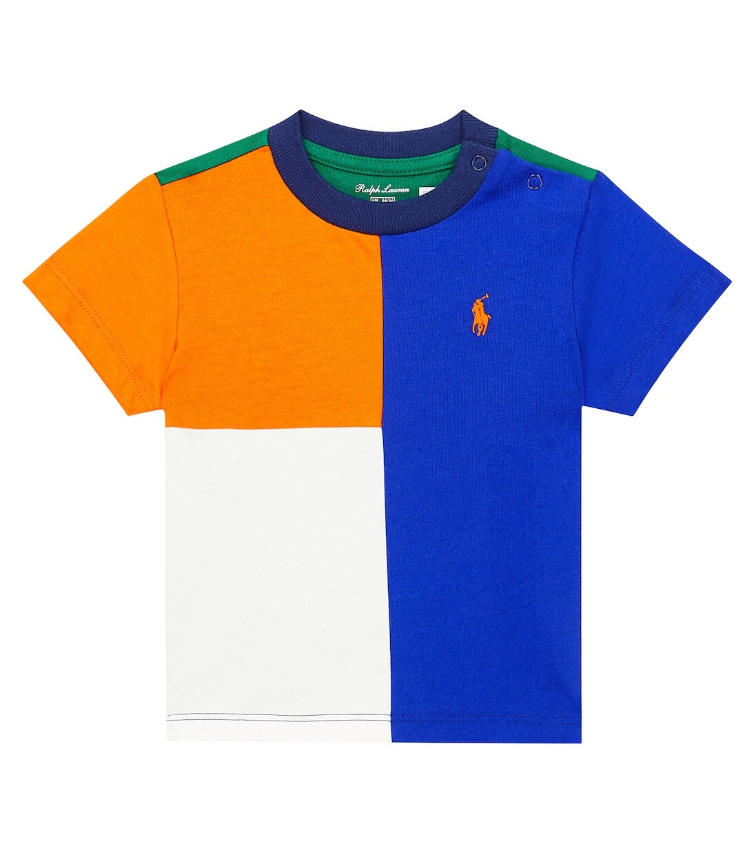 Детская хлопковая футболка с цветными блоками Polo Ralph Lauren Kids, мультиколор
Детская хлопковая футболка с цветными блоками Polo Ralph Lauren Kids, мультиколор