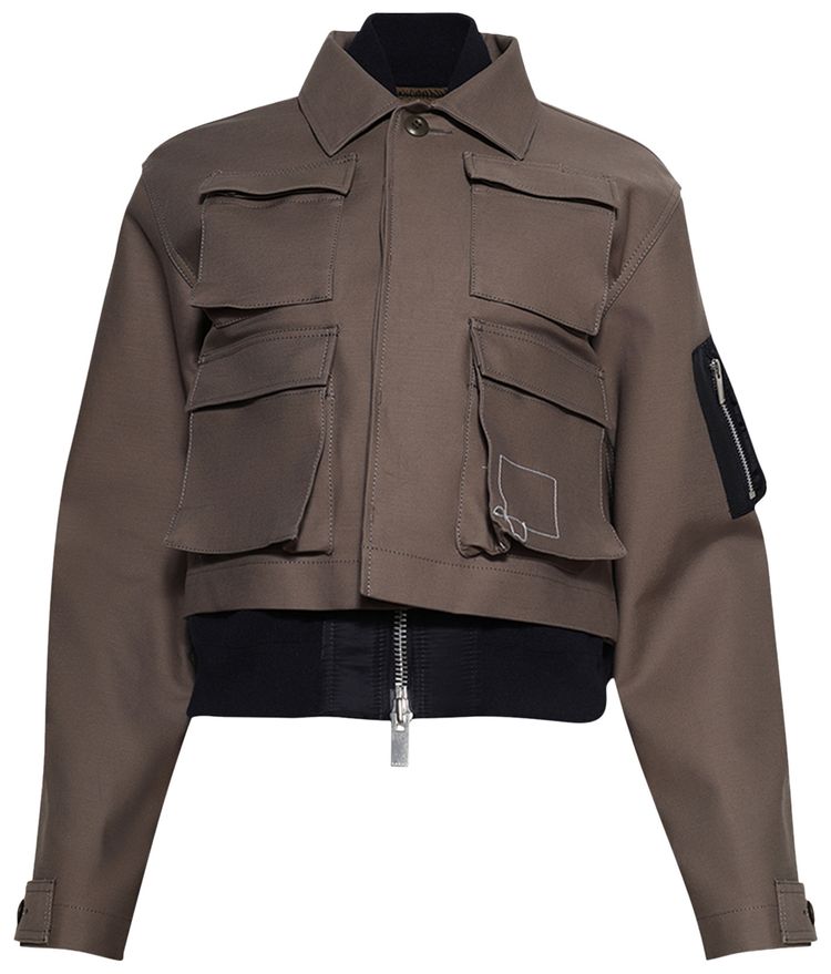 Куртка Sacai x WTAPS Cotton Back Satin x Nylon Twill Jacket 'Taupe', коричневый
Куртка Sacai x WTAPS Cotton Back Satin x Nylon Twill Jacket 'Taupe', коричневый