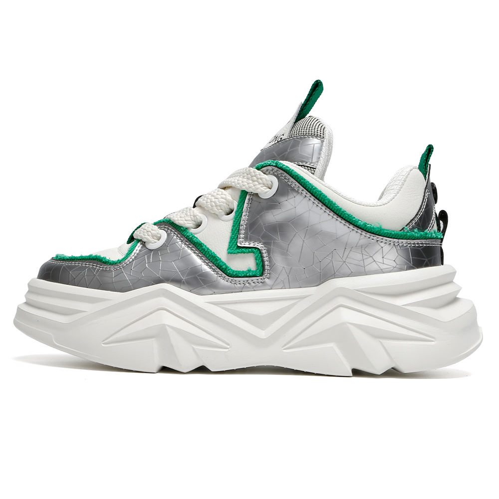 Kemaron Скользоустойчивые мужские кэжуал кеды низкие бело-серебристые, цвет White Silver
Kemaron Скользоустойчивые мужские кэжуал кеды низкие бело-серебристые, цвет White Silver