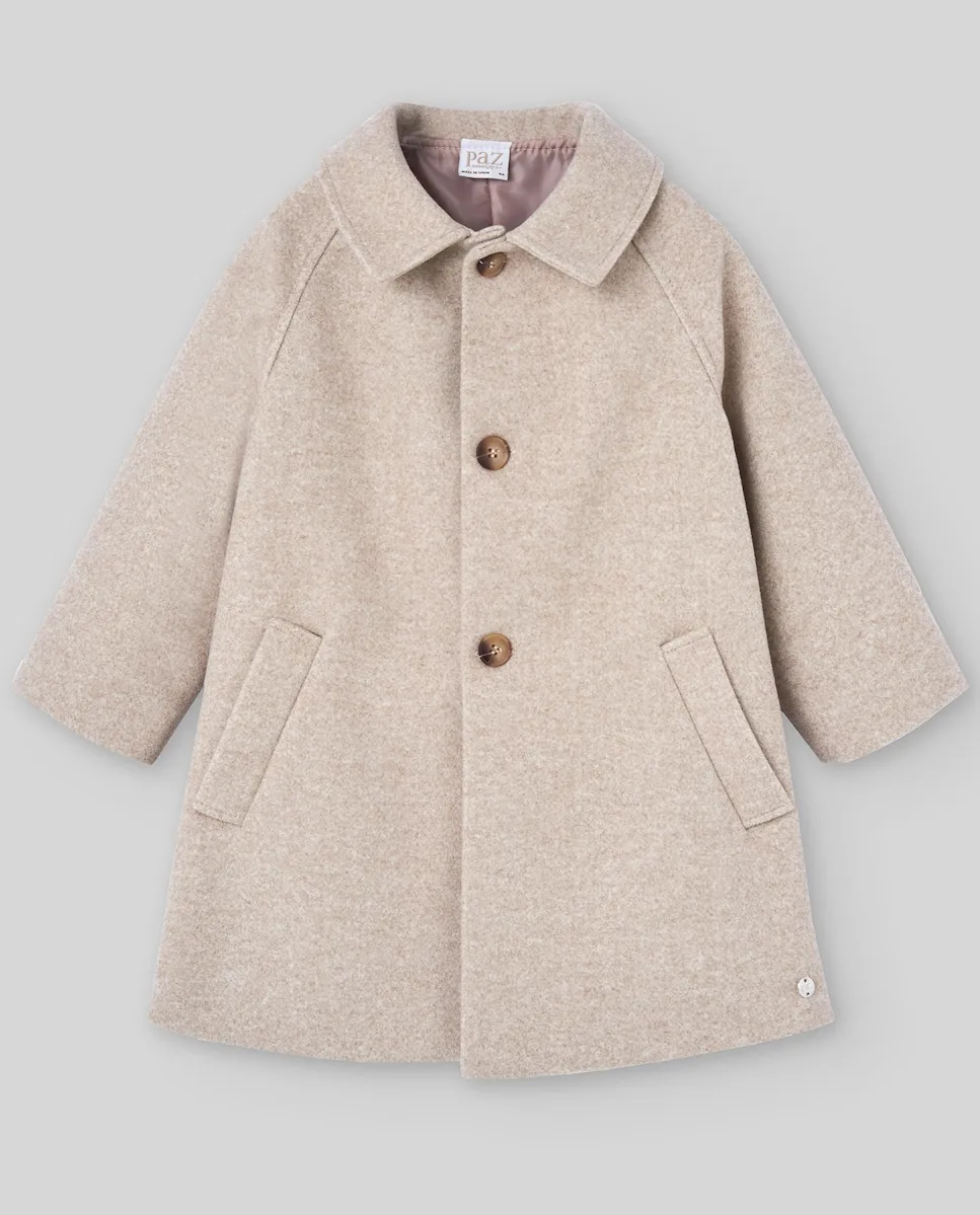 Детское пальто с отложным воротником, коллекция Acebo PAZ Rodríguez, бежевый
Детское пальто с отложным воротником, коллекция Acebo PAZ Rodríguez, бежевый