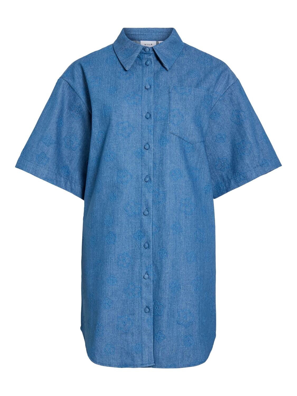 VILA Платье-рубашка 'VILuna' в синем цвете
VILA Платье-рубашка 'VILuna' в синем цвете