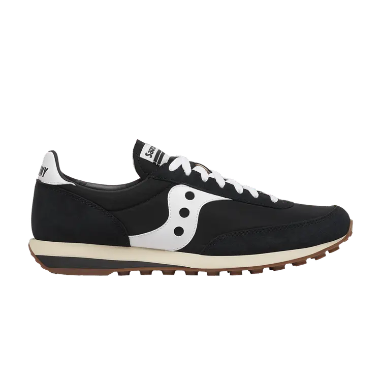 Кроссовки Saucony Trainer 80 Black White, черный 
Кроссовки Saucony Trainer 80 Black White, черный