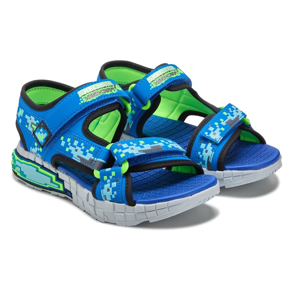 Детская сандалия mega-splash 4k для маленьких и больших детей Skechers, blue/lime
Детская сандалия mega-splash 4k для маленьких и больших детей Skechers, blue/lime