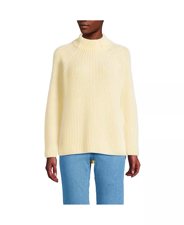 Женский двухцветный свитер Drifter Shaker с воротником-стойкой Lands' End, желтый
Женский двухцветный свитер Drifter Shaker с воротником-стойкой Lands' End, желтый