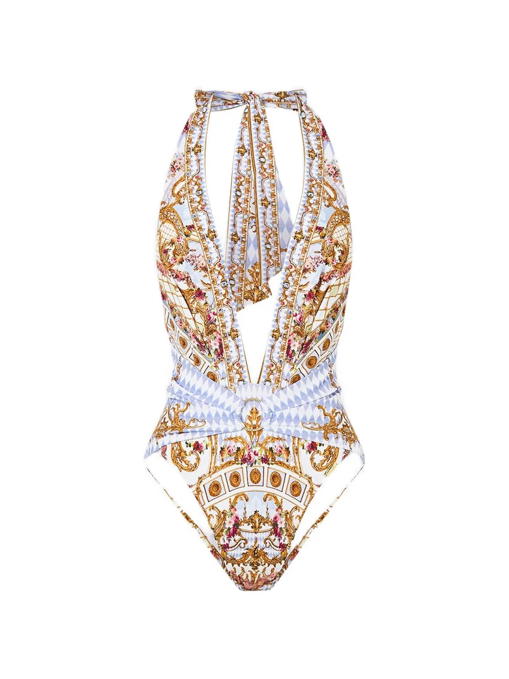 Купальник с V-образным вырезом Camilla, белый
Купальник с V-образным вырезом Camilla, белый