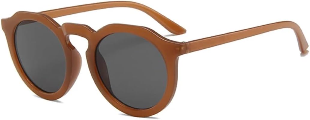 Солнцезащитные очки для мужчин и женщин - защита UV400 - круглая оправа, линзы конфетных цветов, для занятий спортом на открытом воздухе и вождения DSVIGF, Brown-black
Солнцезащитные очки для мужчин и женщин - защита UV400 - круглая оправа, линзы конфетных цветов, для занятий спортом на открытом воздухе и вождения DSVIGF, Brown-black