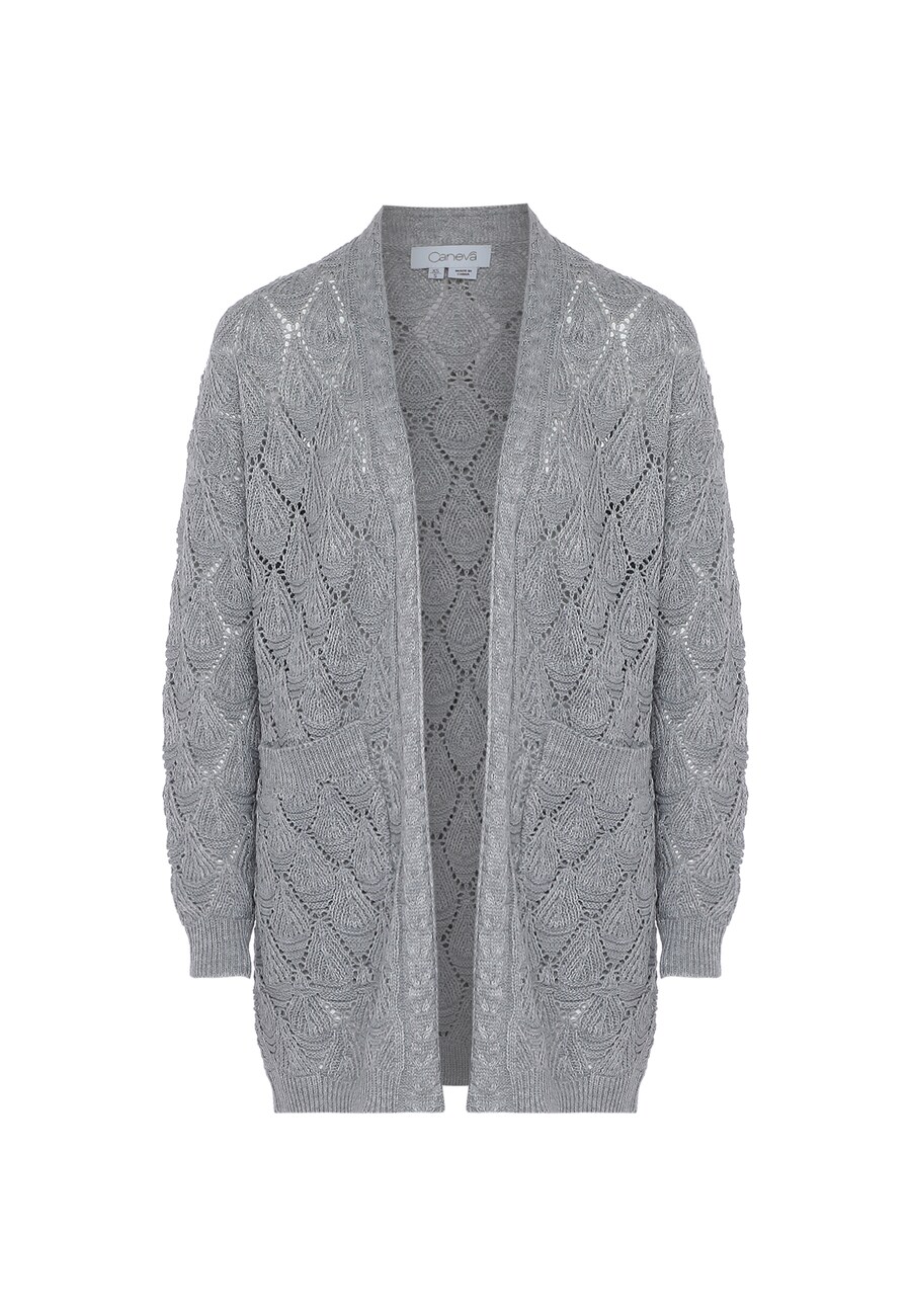 Вязаный кардиган caneva, серый
Вязаный кардиган caneva, серый