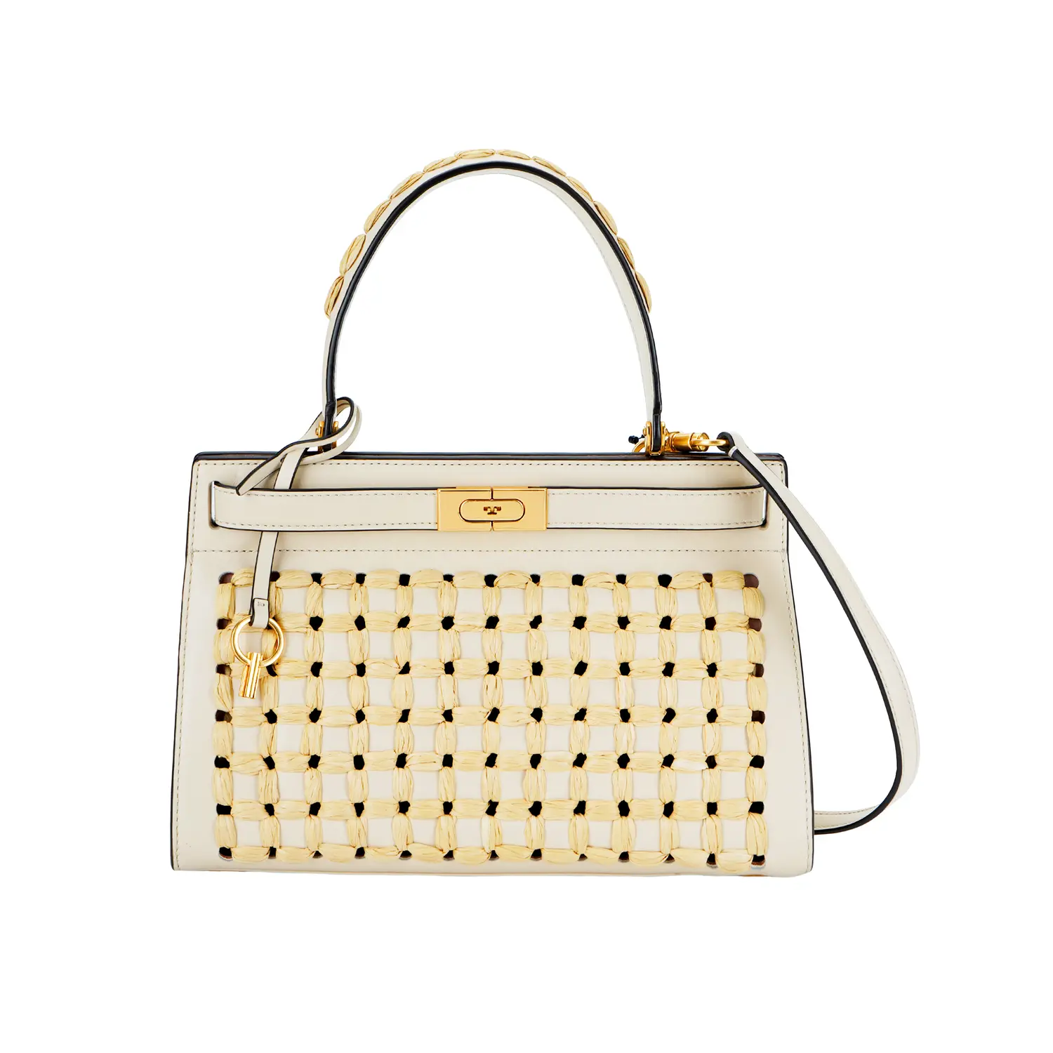 TORY BURCH Сумка женская кожаная маленькая кремово-белая 
TORY BURCH Сумка женская кожаная маленькая кремово-белая