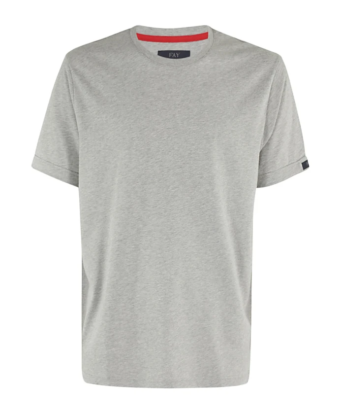 Повседневная хлопковая футболка с этикеткой Fay, серый
Повседневная хлопковая футболка с этикеткой Fay, серый