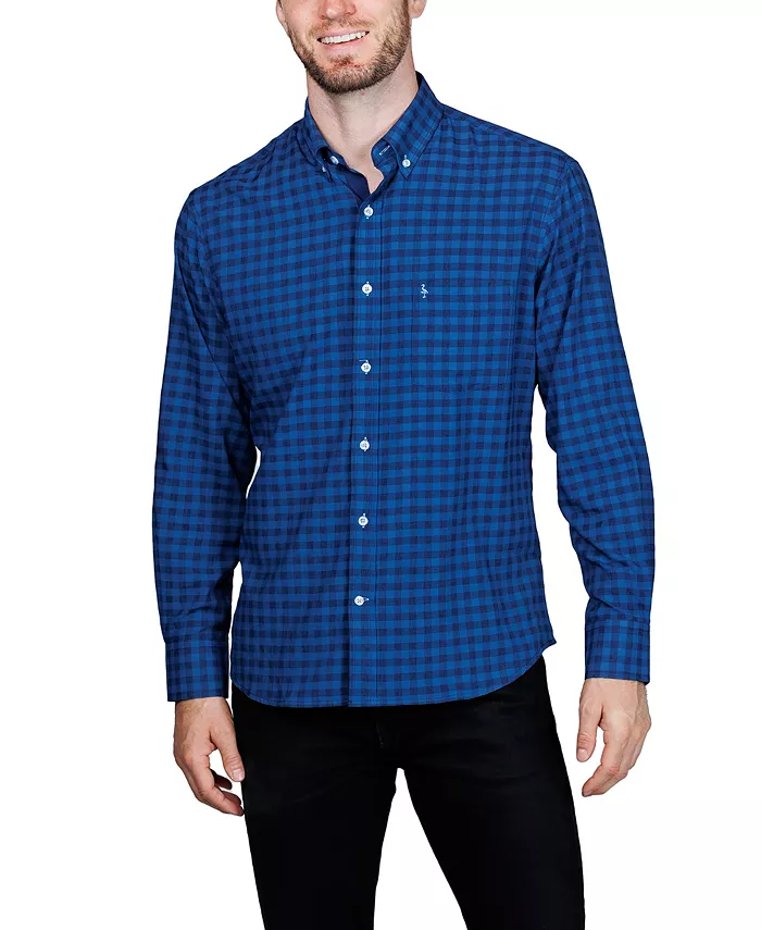 Мужская рубашка с гингем принтом Performance с длинными рукавами Tailorbyrd, синий
Мужская рубашка с гингем принтом Performance с длинными рукавами Tailorbyrd, синий