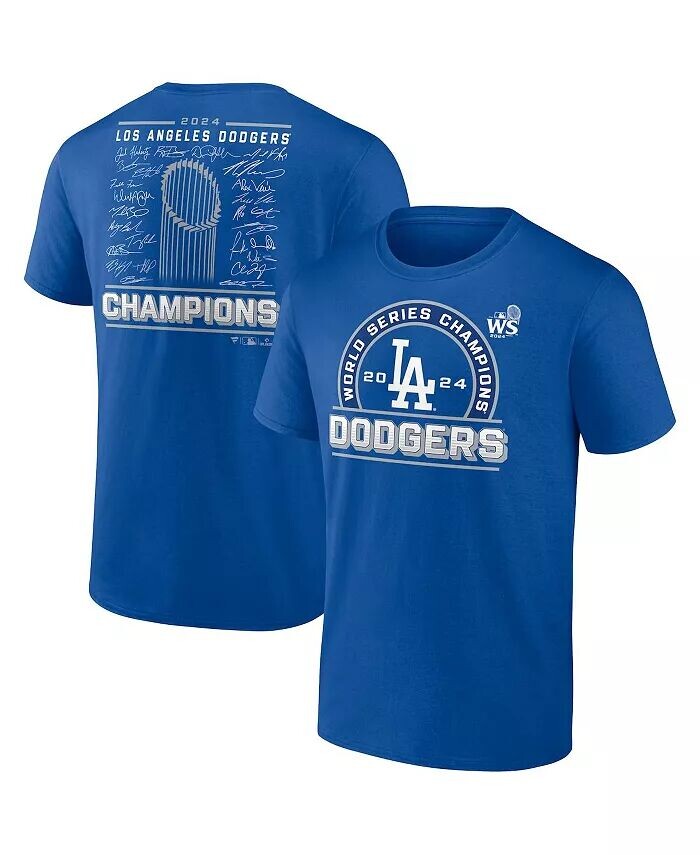 Мужская футболка с подписью чемпионов Мировой серии Royal Los Angeles Dodgers 2024 года Fanatics
Мужская футболка с подписью чемпионов Мировой серии Royal Los Angeles Dodgers 2024 года Fanatics