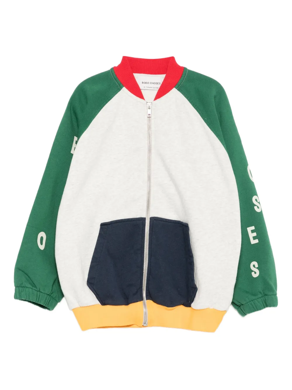 Куртка-бомбер на молнии с цветными блоками BOBO CHOSES, серый
Куртка-бомбер на молнии с цветными блоками BOBO CHOSES, серый