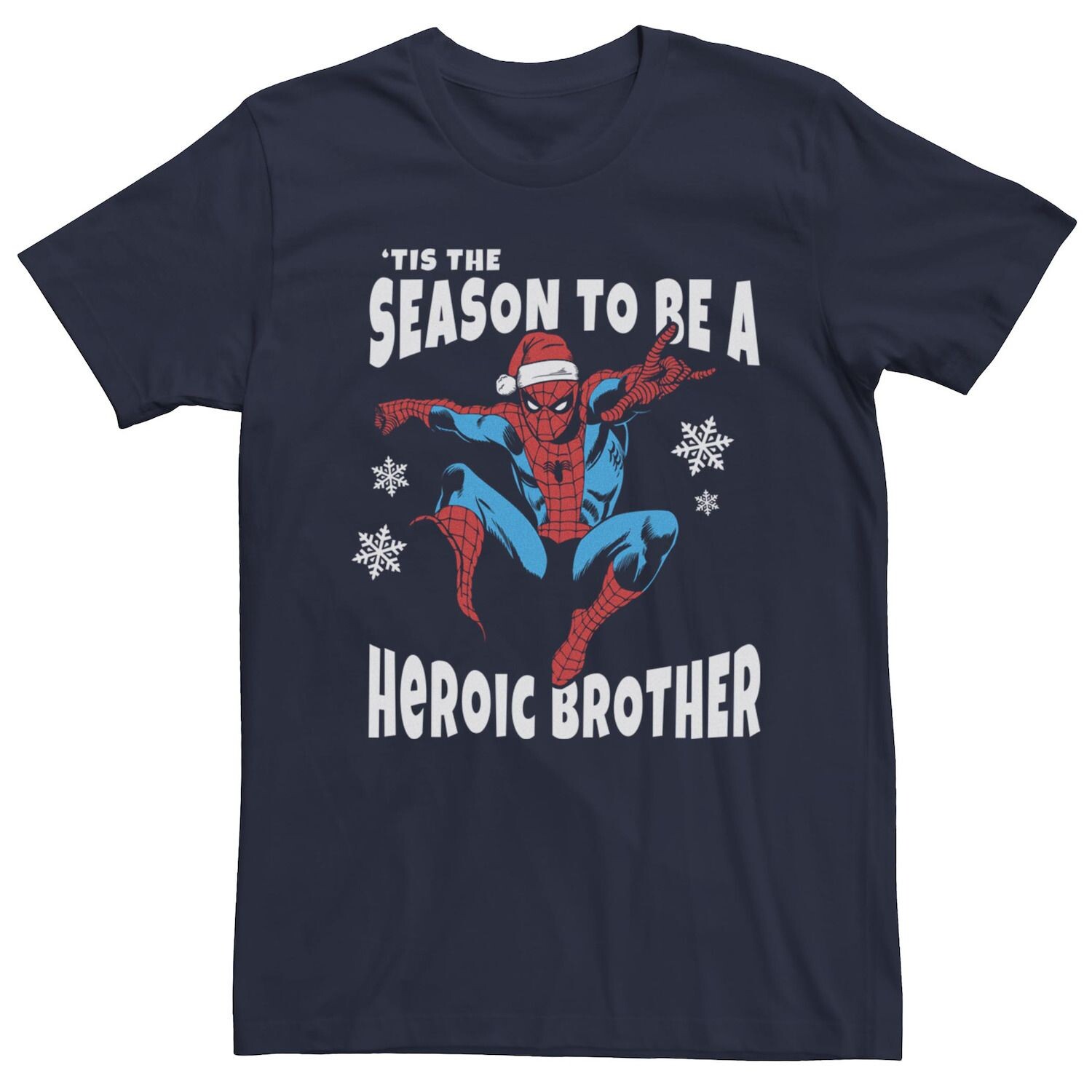 Мужская футболка Marvel Spider-Man Season To Be a Heroic Brother с портретом Licensed Character
Мужская футболка Marvel Spider-Man Season To Be a Heroic Brother с портретом Licensed Character