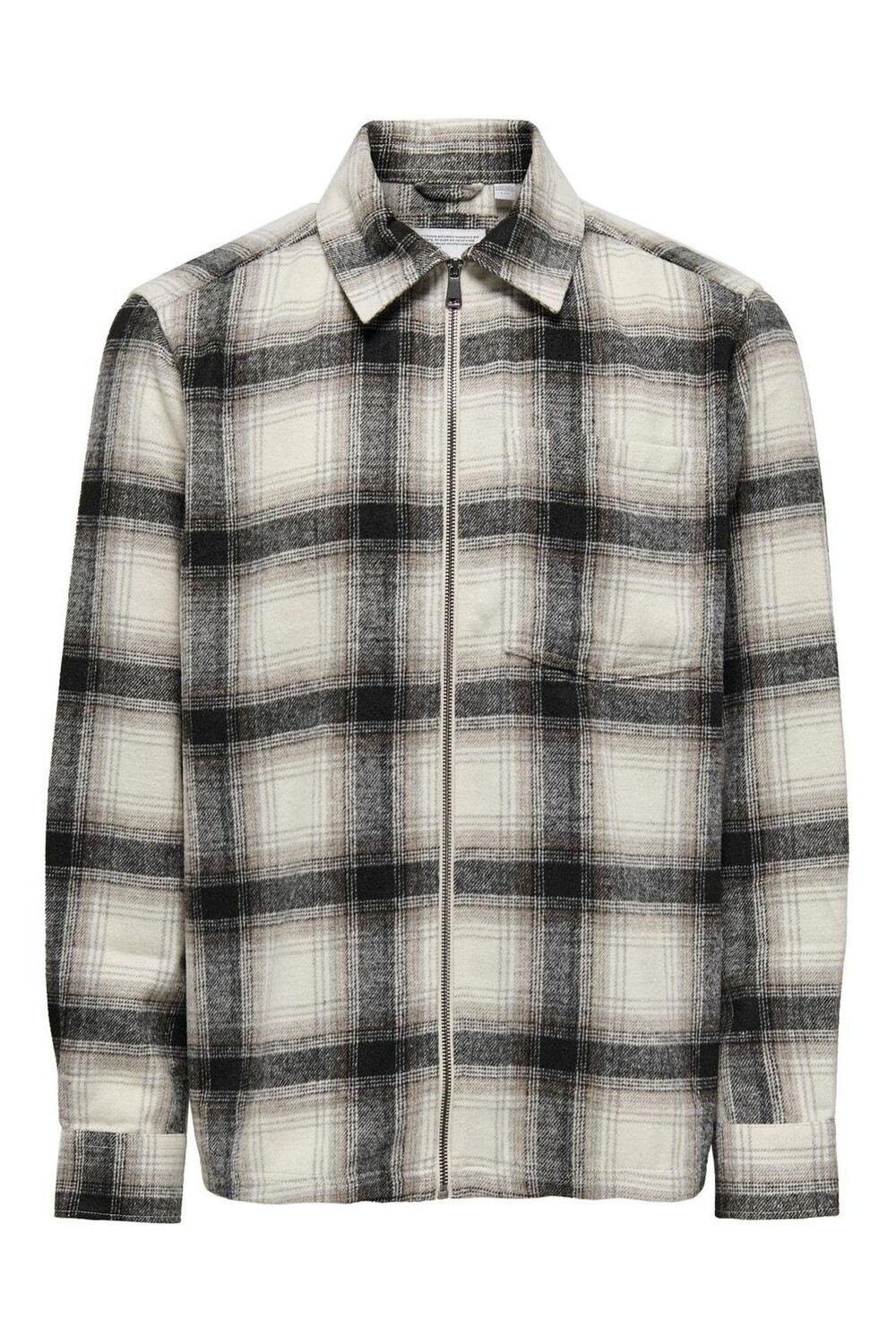 Шерстяная рубашка на молнии Only & Sons, белый
Шерстяная рубашка на молнии Only & Sons, белый