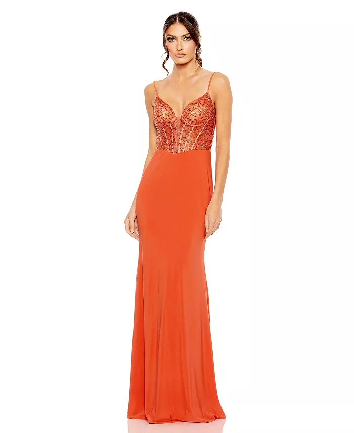 Женское платье Sweetheart с сетчатыми вставками и декоративными элементами Mac Duggal, оранжевый
Женское платье Sweetheart с сетчатыми вставками и декоративными элементами Mac Duggal, оранжевый