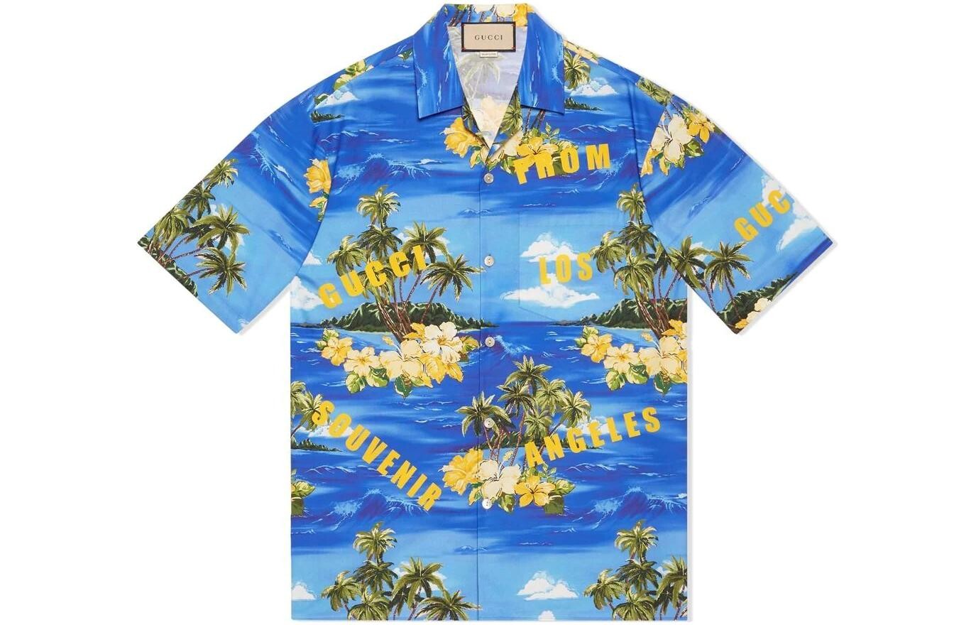 Мужская рубашка Gucci, синий/желтый
Мужская рубашка Gucci, синий/желтый