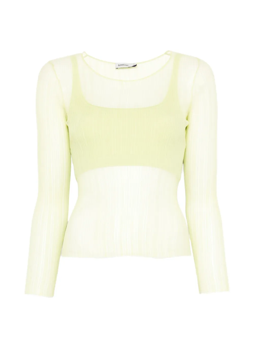 Рифленый топ leonie Simkhai, желтый
Рифленый топ leonie Simkhai, желтый