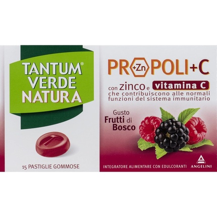 Tantum Verde Natura Propoli+C ягодная вкусовая добавка 15 таблеток Angelini
Tantum Verde Natura Propoli+C ягодная вкусовая добавка 15 таблеток Angelini