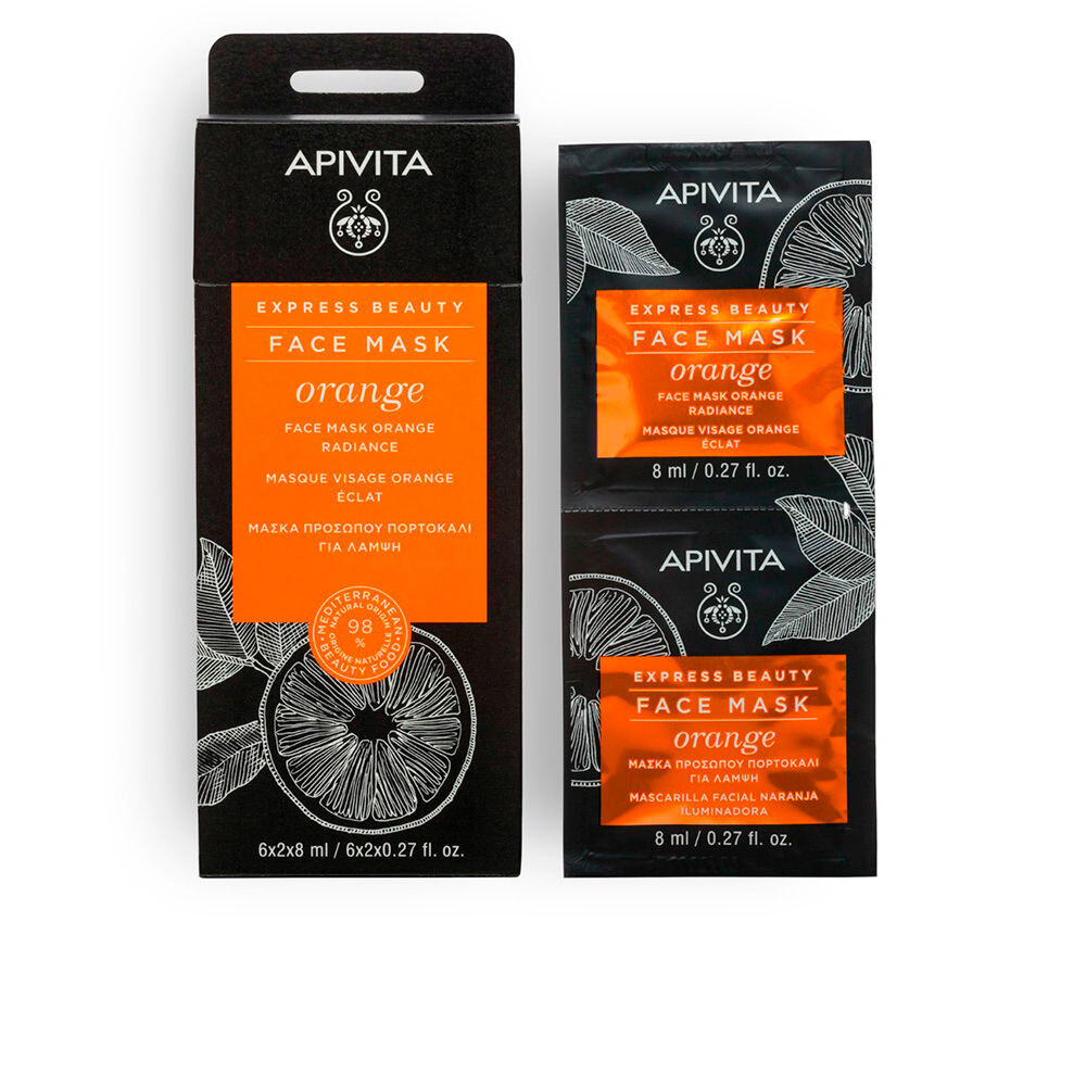 Маска для лица Express beauty mascarilla facial iluminadora con naranja Apivita, 2 х 8 мл
Маска для лица Express beauty mascarilla facial iluminadora con naranja Apivita, 2 х 8 мл