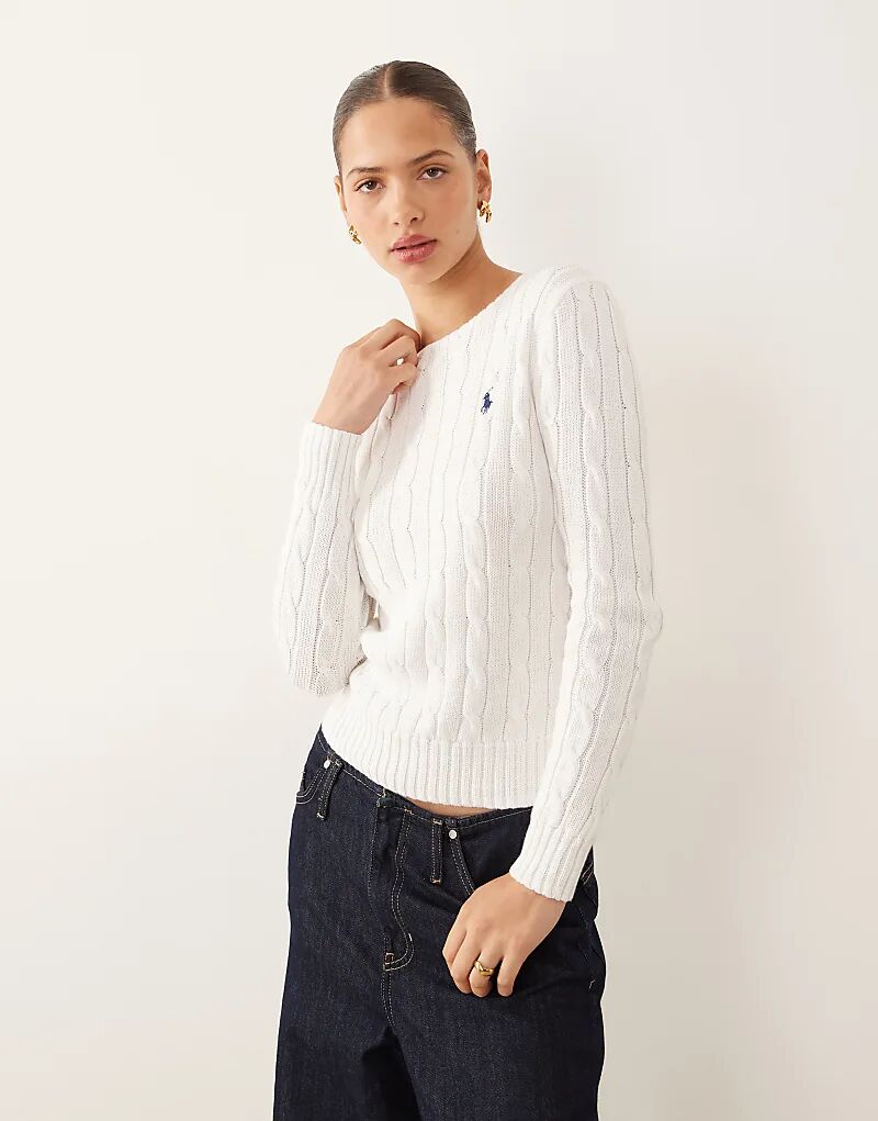 Джемпер Polo Ralph Lauren Julianna icon icon из хлопка с косами белого цвета
Джемпер Polo Ralph Lauren Julianna icon icon из хлопка с косами белого цвета