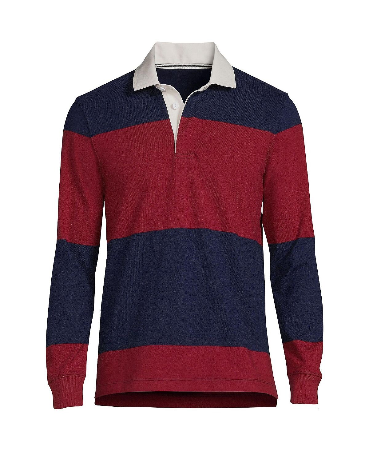 Мужская рубашка для регби с длинным рукавом в полоску Lands' End
Мужская рубашка для регби с длинным рукавом в полоску Lands' End