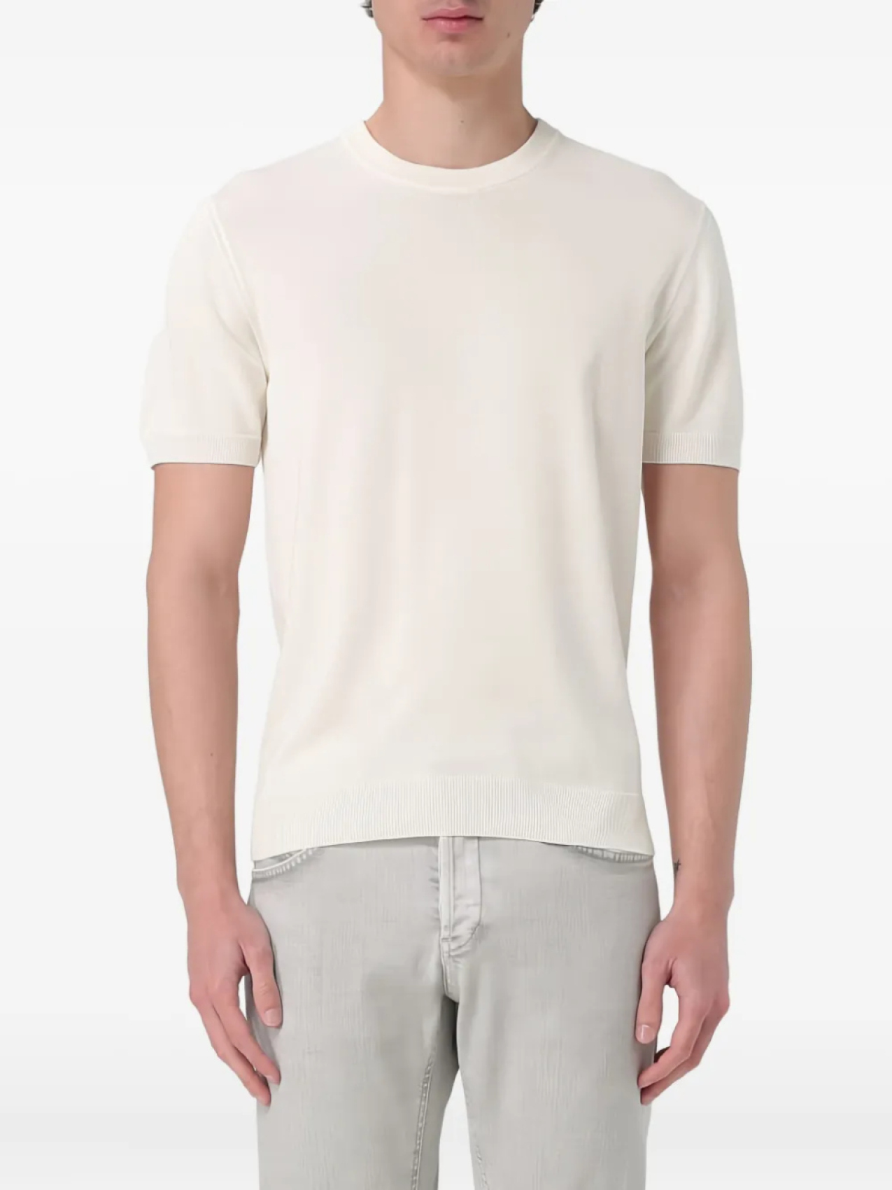 Футболка с круглым вырезом и короткими рукавами Zanone, нейтральный
Футболка с круглым вырезом и короткими рукавами Zanone, нейтральный