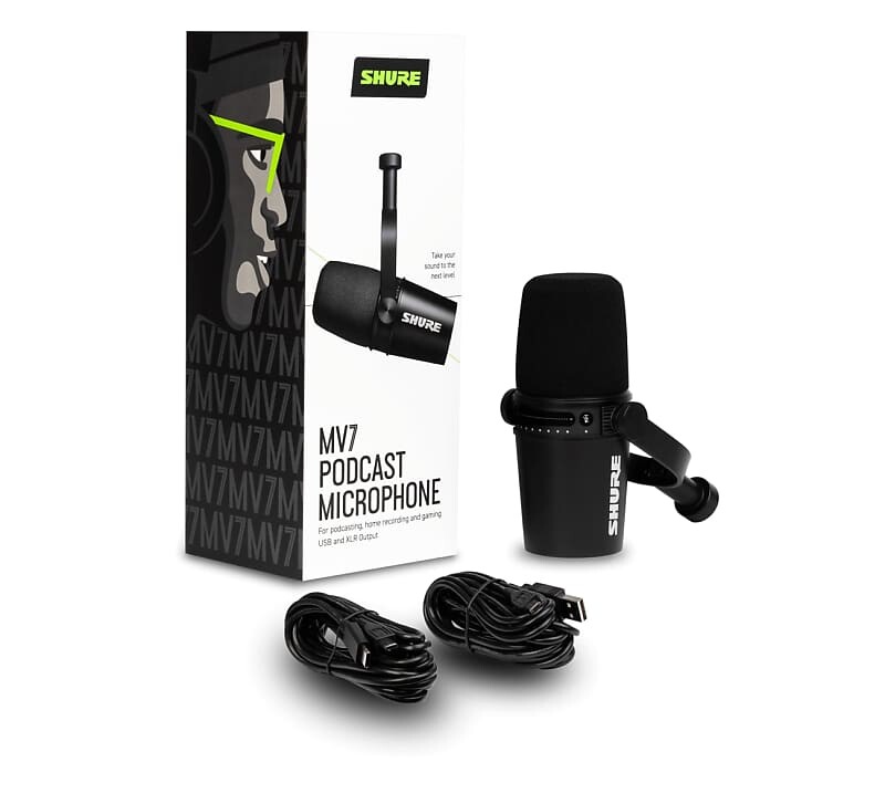 Микрофон Shure MV7 Dynamic USB Podcast Microphone
Микрофон Shure MV7 Dynamic USB Podcast Microphone