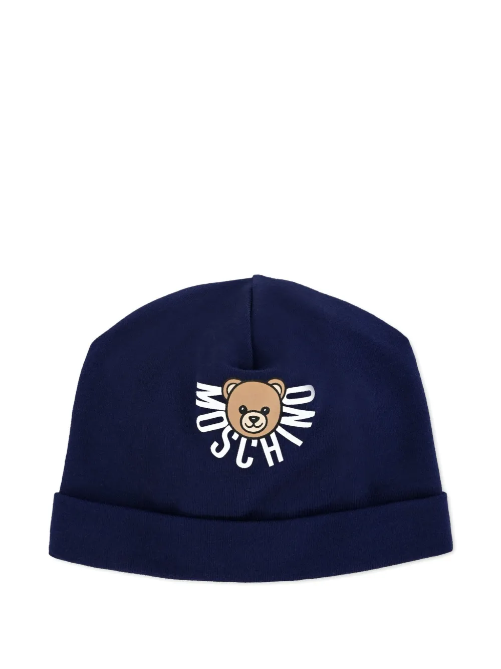 Шапка бини с принтом Moschino Kids, синий
Шапка бини с принтом Moschino Kids, синий