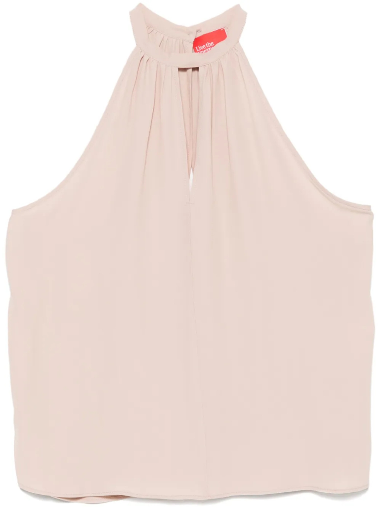 Merci блузка с вырезом халтер, нейтральный
Merci блузка с вырезом халтер, нейтральный