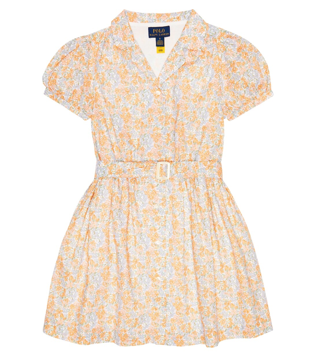 Платье-рубашка из хлопка с цветочным принтом Polo Ralph Lauren, оранжевый
Платье-рубашка из хлопка с цветочным принтом Polo Ralph Lauren, оранжевый