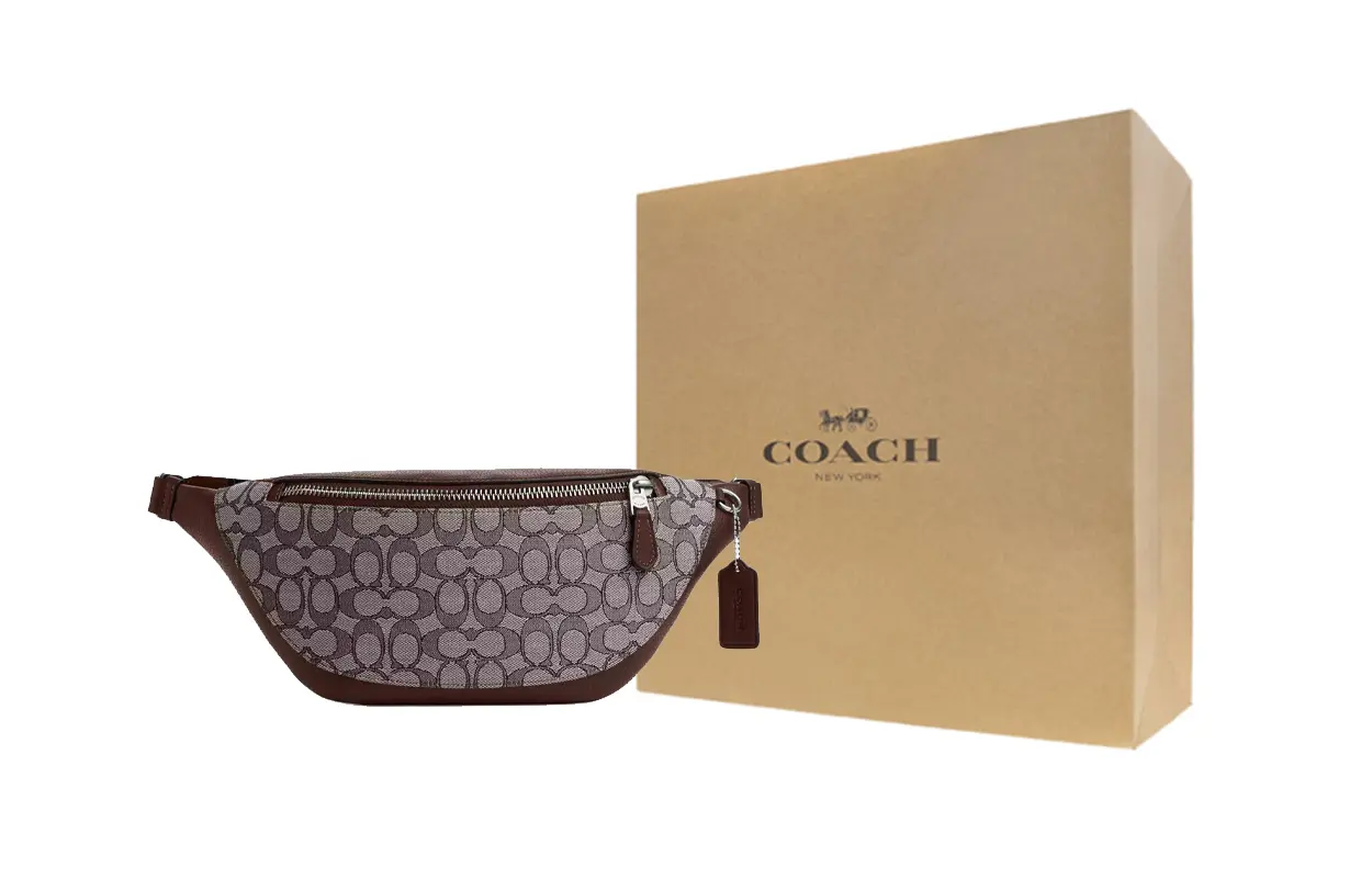 COACH Warren Jacquard Refined Pebbled Leather Fanny Pack Men's Silver & Oak & Maple
COACH Warren Jacquard Refined Pebbled Leather Fanny Pack Men's Silver & Oak & Maple