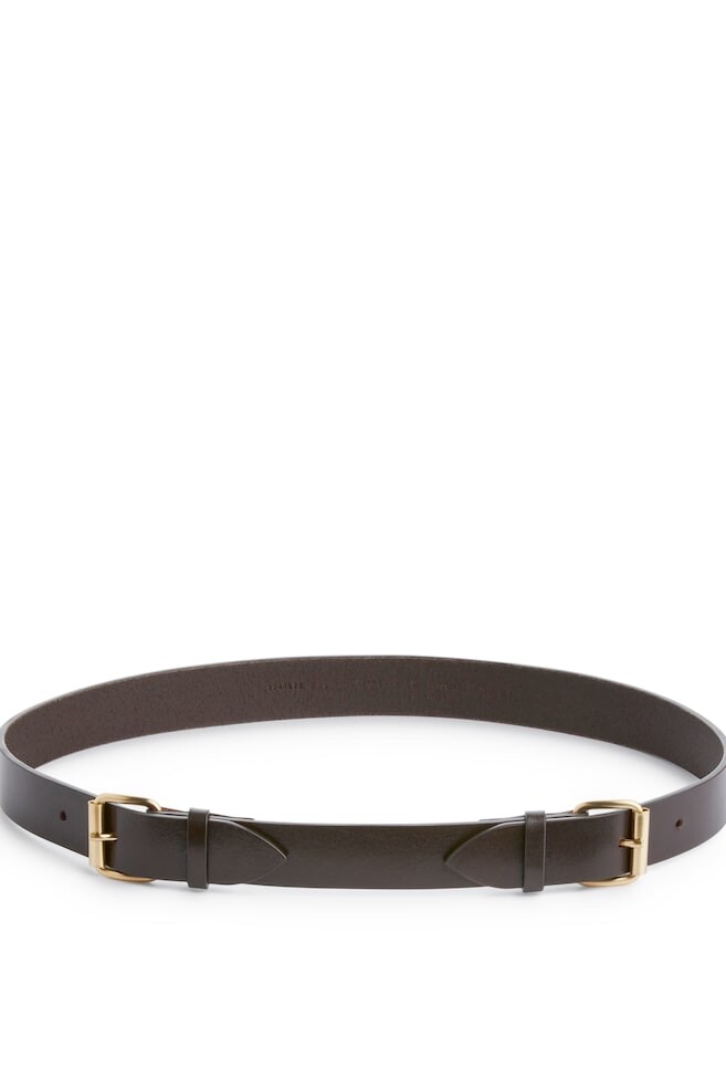 Кожаный ремень с двумя пряжками Arket, коричневый
Кожаный ремень с двумя пряжками Arket, коричневый