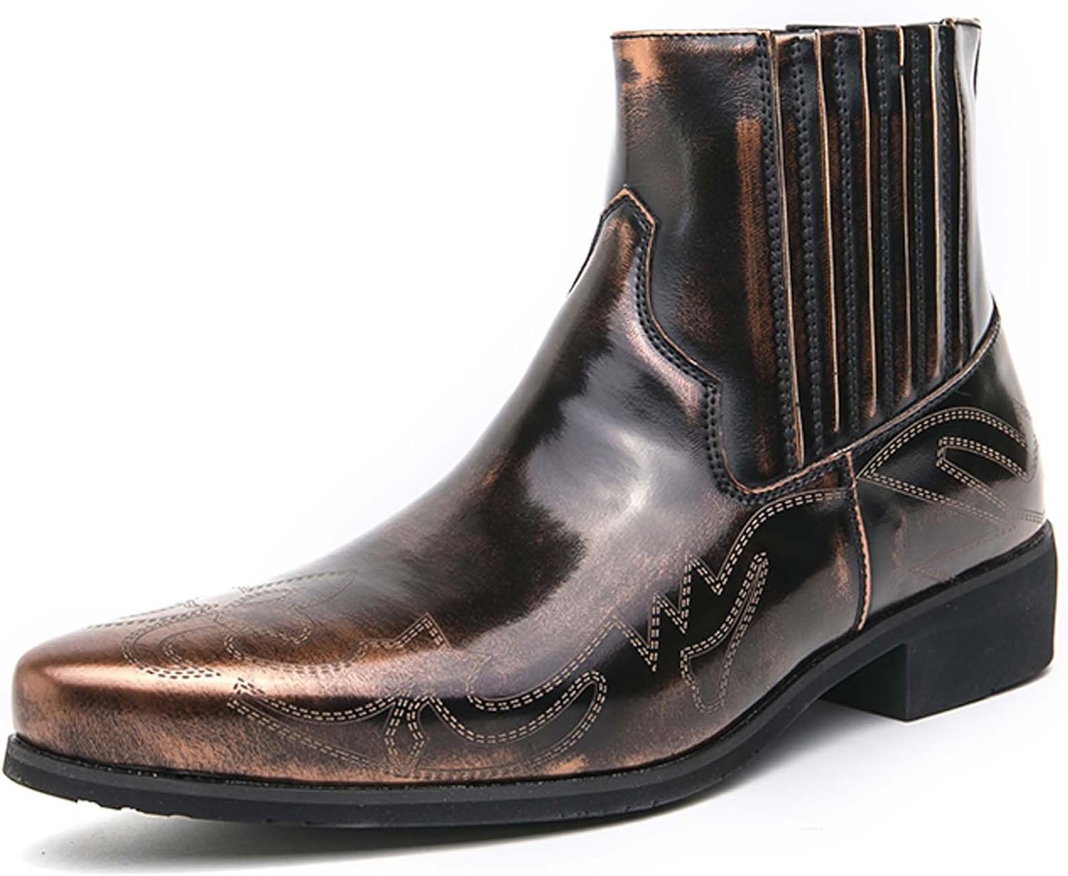 Мужские челси-чукка стильные заостренные вестерн-ботинки ковбойского типа, противоскользящие, удобные, для делового, офисного, повседневного ношения, свадьбы, банкета, униформы, формальные высокие кожаные туфли Generic, коричневый
Мужские челси-чукка стильные заостренные вестерн-ботинки ковбойского типа, противоскользящие, удобные, для делового, офисного, повседневного ношения, свадьбы, банкета, униформы, формальные высокие кожаные туфли Generic, коричневый