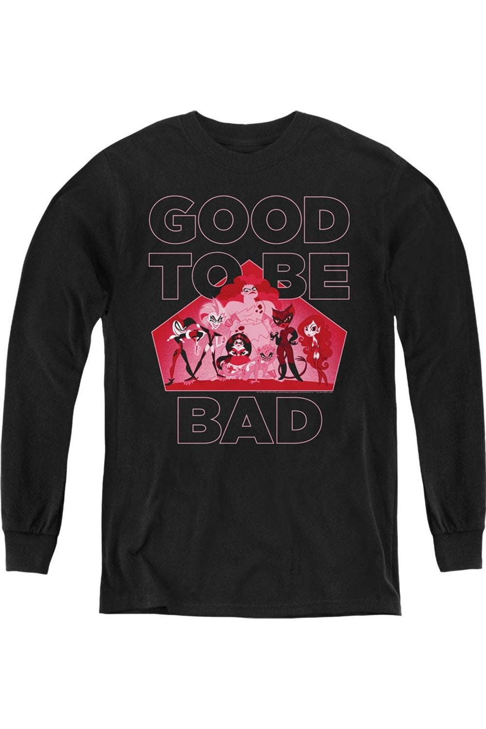 DC Comics Superhero Girls: Хорошо быть плохой молодежная толстовка с длинным рукавом Gildan, черный
DC Comics Superhero Girls: Хорошо быть плохой молодежная толстовка с длинным рукавом Gildan, черный