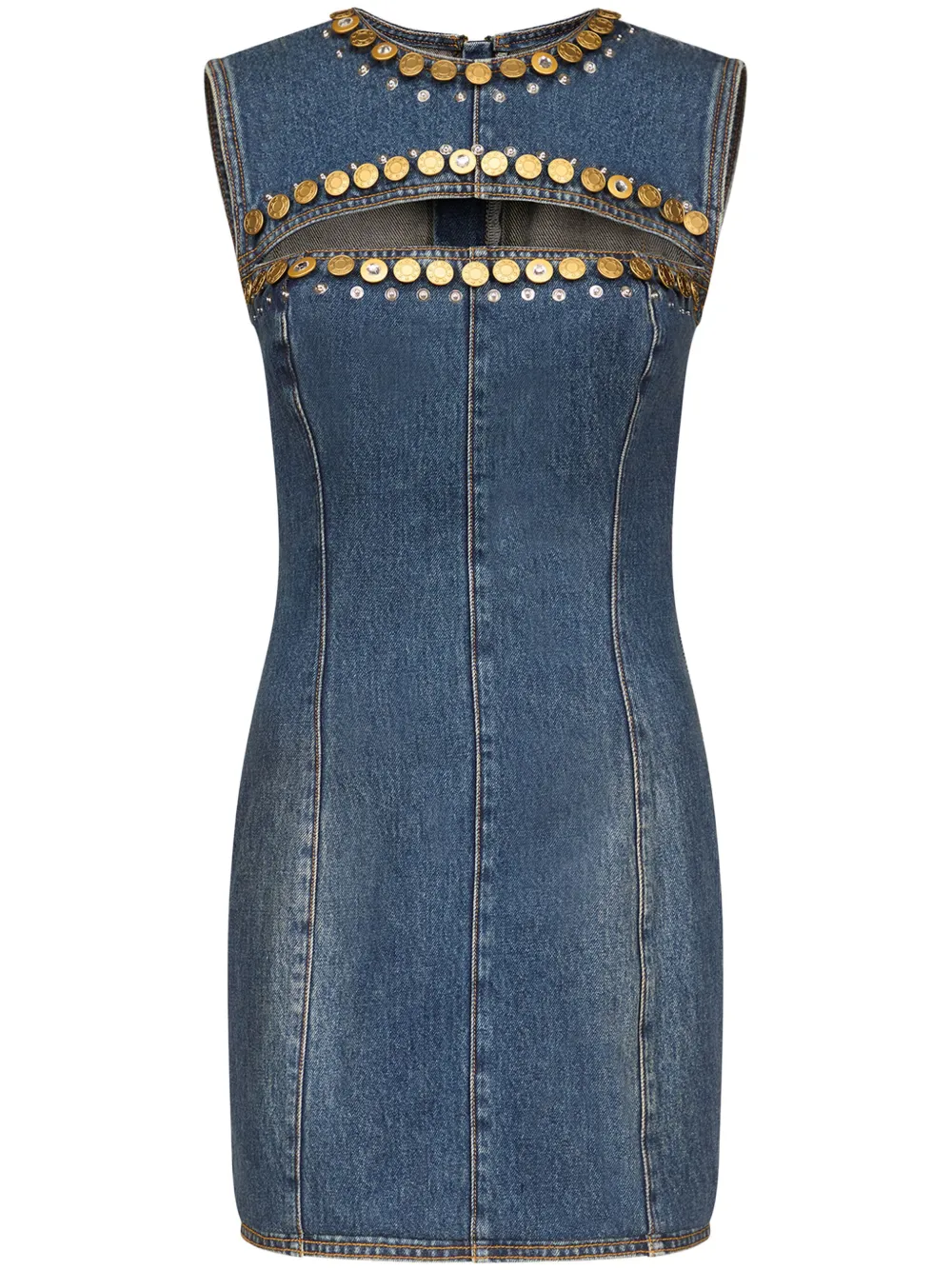 Платье мини с пуговицами AREA, синий
Платье мини с пуговицами AREA, синий