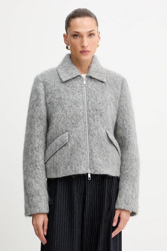 Пальто с шерстью Boss, серый
Пальто с шерстью Boss, серый